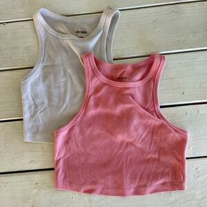 Pink Wild Fable Ribbed Crop